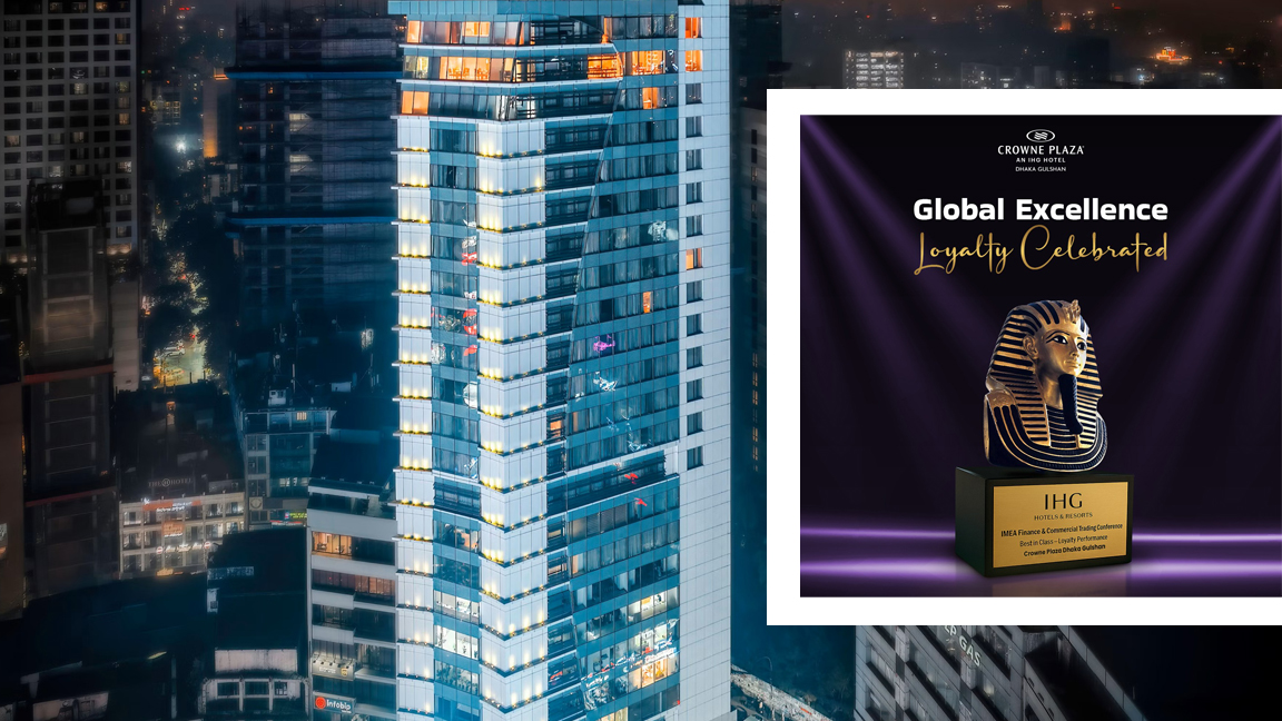 ক্রাউন প্লাজা ঢাকা গুলশানের আইএমইএ অ্যাওয়ার্ড জয়