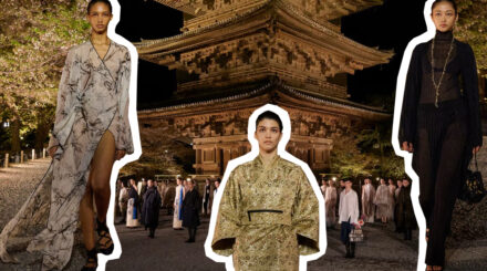 প্রি-ফল ২০২৫: চেরি ফুলে ছাওয়া জাপানি টেম্পলে ডিওর