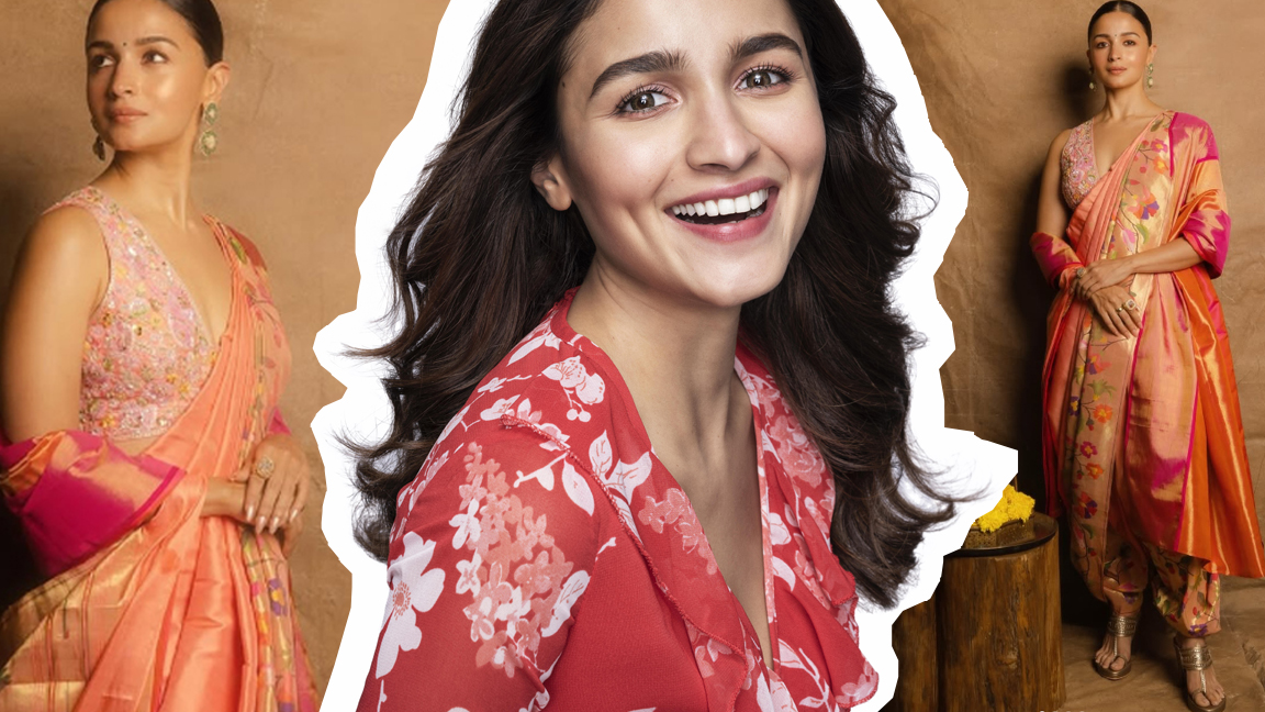 ৭৫ দিনে হাতে বোনা শাড়িতে আলিয়া