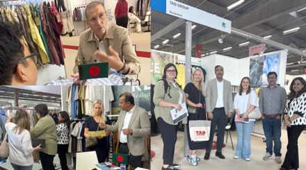 টেক্সওয়ার্ল্ড প্যারিসে ট্যাড গ্রুপের পোশাক প্রদর্শনী