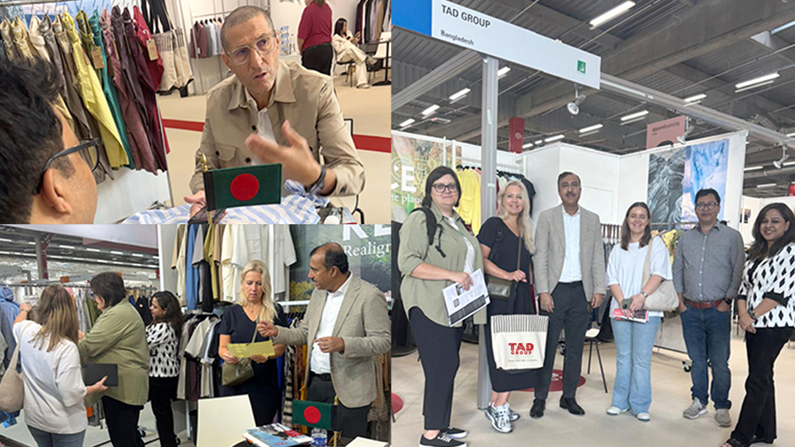 টেক্সওয়ার্ল্ড প্যারিসে ট্যাড গ্রুপের পোশাক প্রদর্শনী