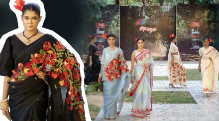 এফডিসিবির ফ্যাশন শোতে মিতুলের ‘কৃষ্ণচূড়া’