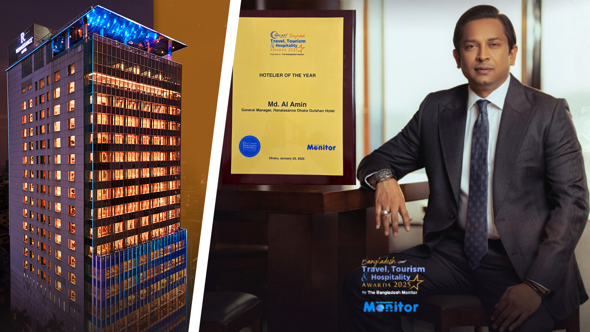 ‘হোটেলিয়ার অব দ্য ইয়ার’ সম্মাননা পেলেন রেনেসাঁ জিএম আল আমিন