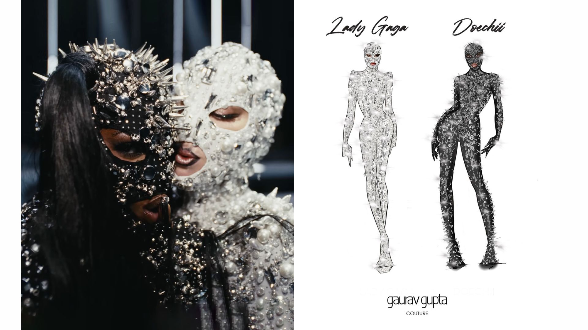 এ কেমন অদ্ভুত পোশাকে গাগা ও দোচি